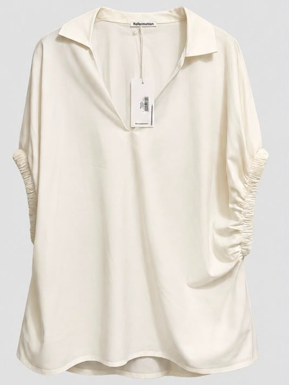 Reformation Cotton Otis Top White Women's Size Medium